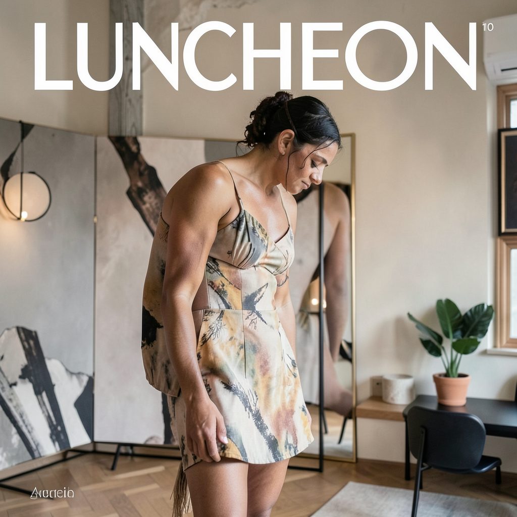 Cover of LUNCHEON magazine issue 10, a large-format arts and culture publication with a refined editorial layout