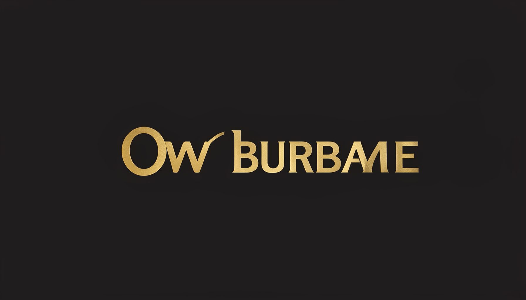 Owl Bureau wordmark in warm gold on a dark background